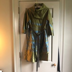 Vera Wang Couture Silk Jacket Dress with Belt